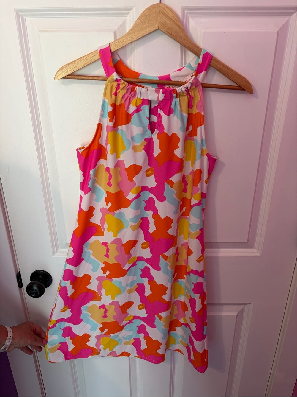 Jude Connally Spring Party Camo Sleeveless Dress